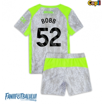 Manchester City Oscar Bobb #52 Echipament de Fotbal Replică 2025-26 Copii Treilea (+ Șorturi)
